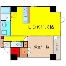 KONA天神橋の物件間取画像